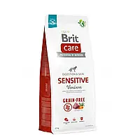 Brit Care Dog GF Sensitive 12 кг корм для собак с чувствительным пищеварением беззерновой оленина