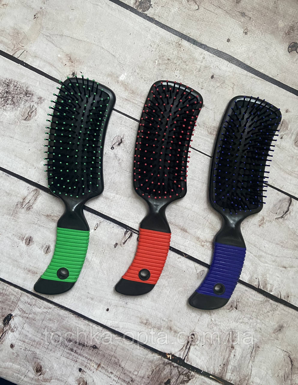 Масажна щітка для волосся Dagg 8585 Топрик широкий, фото 1