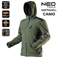 Куртка рабочая мужская NEO CAMO Softshell, размер S/48 (81-553-S)