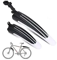 Велосипедні щитки комплект 20-26" крила болотники бризковики захист (701018318) Чорно-Білий