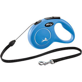 Рулетка для собак синя Flexi New Classic М 5м/до 20кг Trixie TX-11792