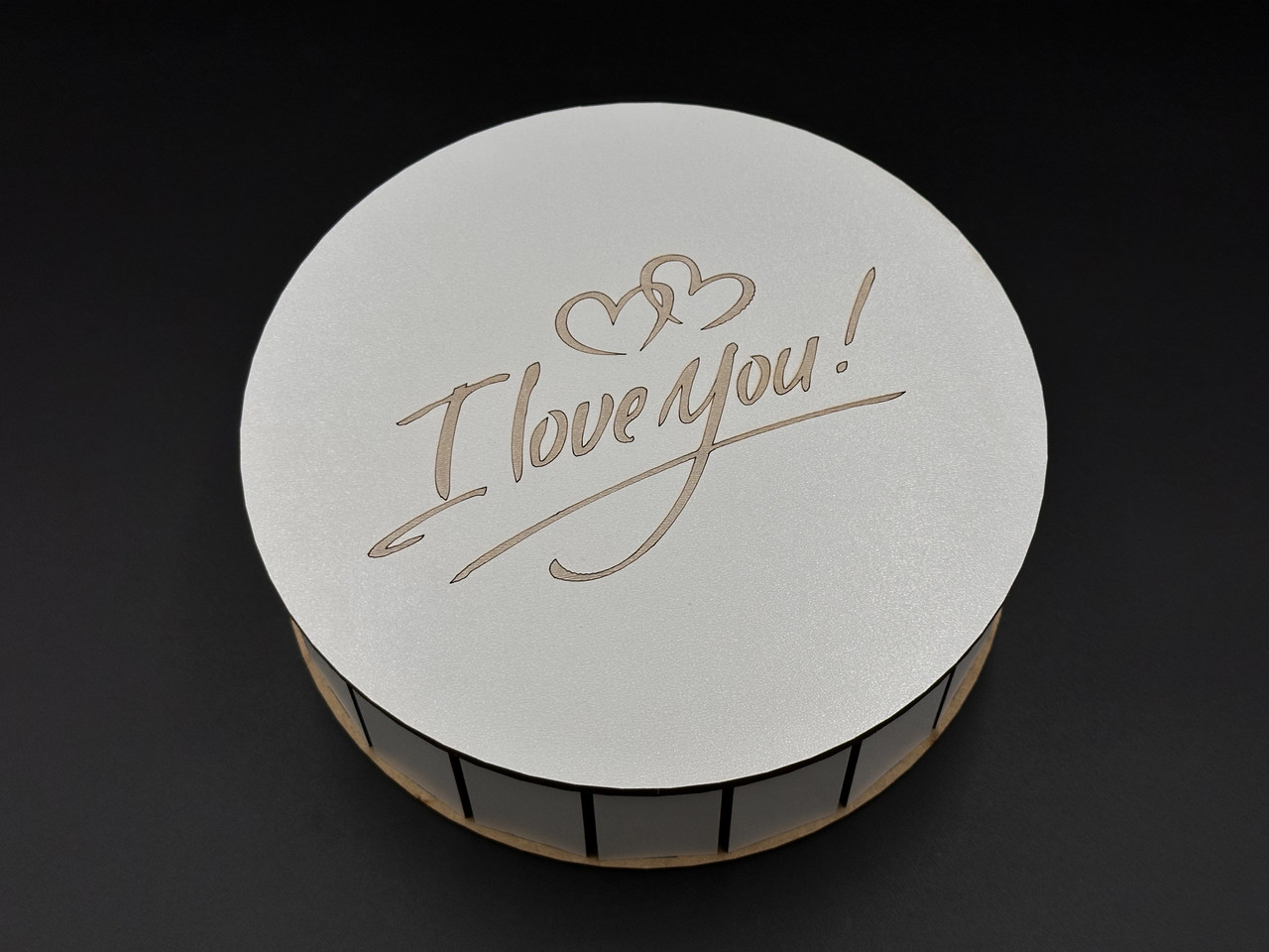 Подарункова шкатулка. "I love you". Білого кольору. 20х6см