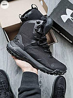 Чоловіче тактичне взуття Under Armour Hovr outdoor storm proof. Чорні високі берці., фото 4