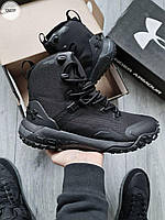 Чоловіче тактичне взуття Under Armour Hovr outdoor storm proof. Чорні високі берці., фото 5
