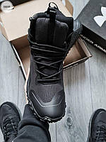 Чоловіче тактичне взуття Under Armour Hovr outdoor storm proof. Чорні високі берці., фото 7