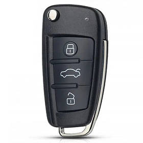 Корпус ключа викидного AUDI Q7 A3 A4 A6 A6L A8 TT 3 кнопки з лезом