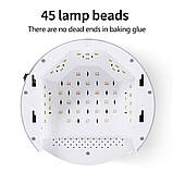 Професійна UV/LED лампа М2 для сушіння гель-лаку, 135 Вт. Білий, фото 4