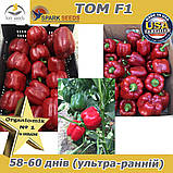 ТОМ F1 / ТОМ F1, насіння червоного, раннього кубоподібнjuj перцю, пакет 500 насінин ТМ Spark Seeds (США), фото 5