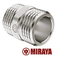 Ниппель (никель) 1/2" латунный Miraya (Япония)