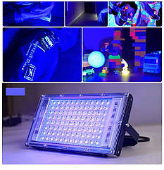 Ультрафіолетовий 395 нм світлодіодний УФ-прожектор Parkson 220 В 100 Вт.