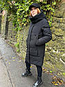 Зимова чорна жіноча куртка, фото 4