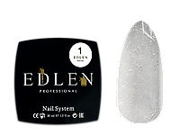 Полигель наращивание для ногтейм Edlen Poly gel №1 пастообразный прозрачный, 30 мл