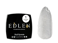 Полигель наращивание для ногтейм Edlen Poly gel №1 пастообразный прозрачный, 15 мл