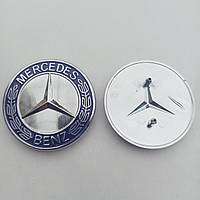 Эмблема Mercedes-Benz на капот 57 мм