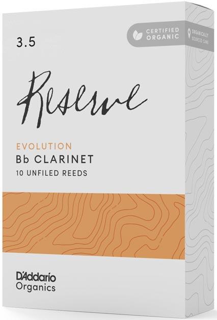 Тростини для кларнету D'Addario ORGANIC REERVE EVOLUTION BB CLARINET #3.5 - 10 PACK, фото 1