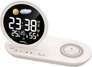 Годинник настільний Technoline WT427 Wireless Mobile Charging (White), фото 3