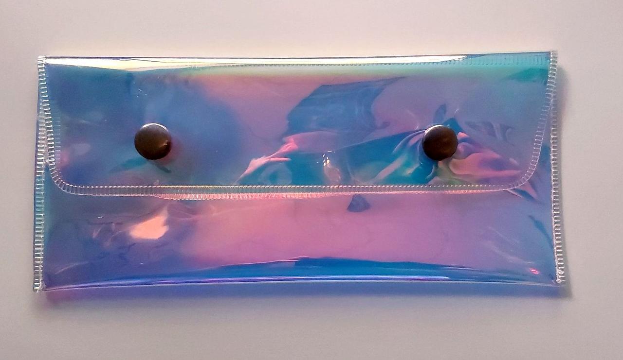 Пенал KIDIS 13707 прозорий, лазер, пвх, на кнопках