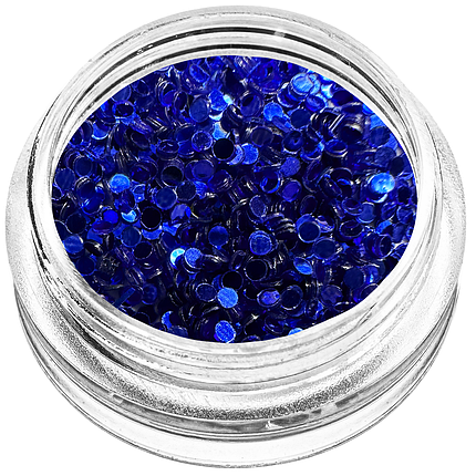 Кружечки для декору, сині дрібні, фото 1