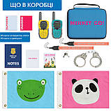 Дитяча гра  MIRKIT GO! 2 дитячих портативних рації і наручники безкоштовно та 4 гри: Сищики, Захоплення прапора, поліція, хованки!, фото 9