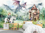 Фотошпалери дитячі 3д на стіну плівка Oracal в дитячу "Звільнення принцеси", фото 5