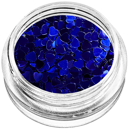 Сердечка для декору, сині, фото 1