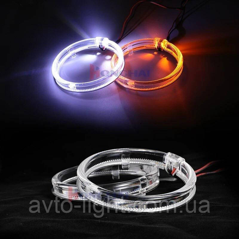 Ангельські очі LED CREE ДХО+ПОНОВА 80mm