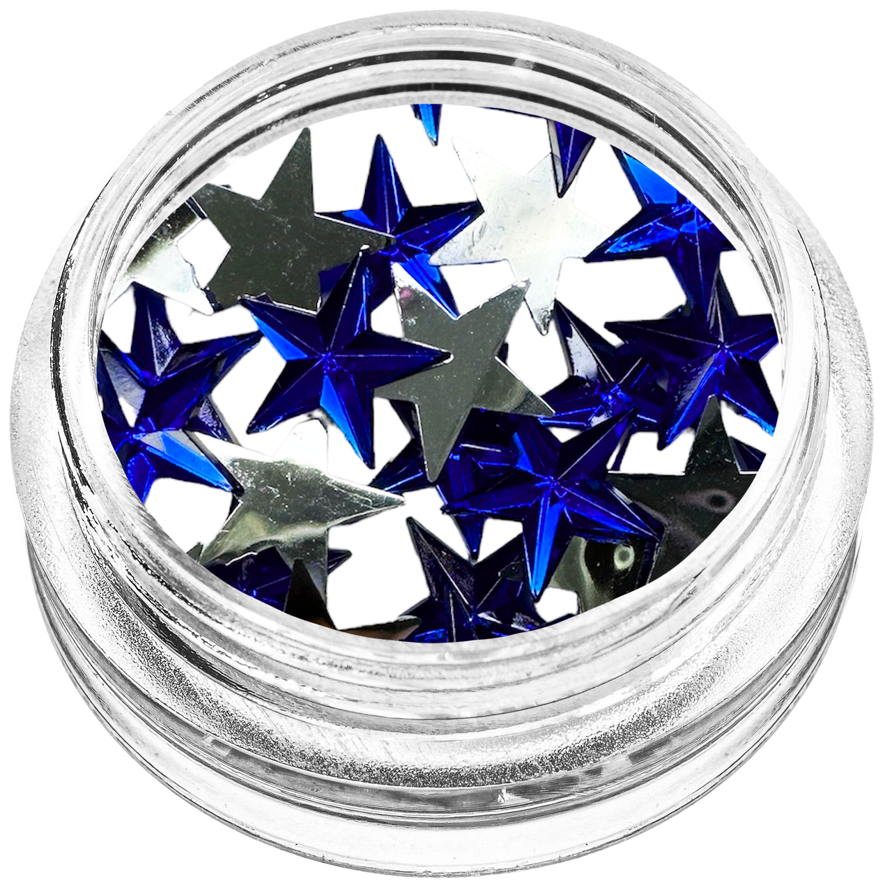 Зірки камені для декору, сині великі