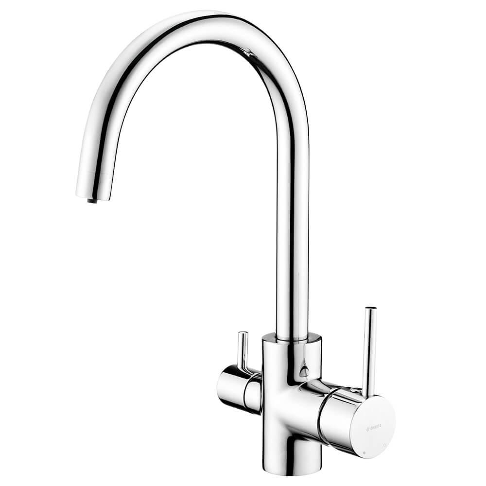 Змішувач для кухні Deante, поворотний, 1+1 фільтр, хром (BCH_064M), фото 1