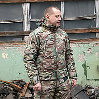 Формена зимова куртка "Альфа" Мультикам з капюшоном 52 розмір / Для солдатів (7980)
