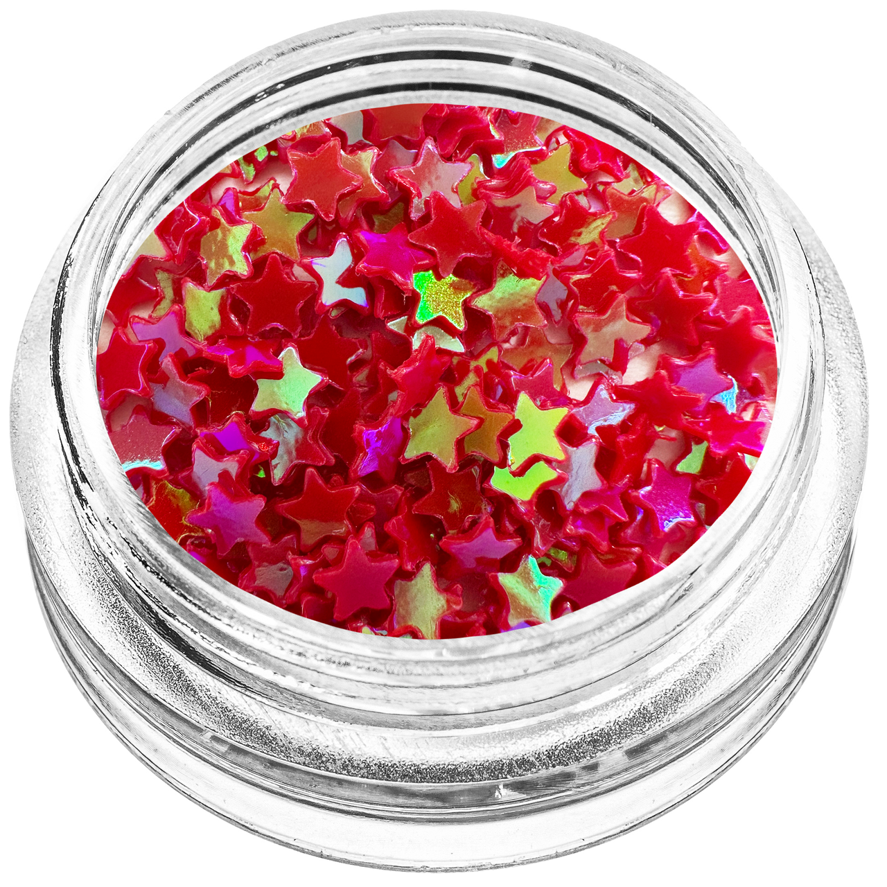 Зірочки для декору, червоний хамелеон