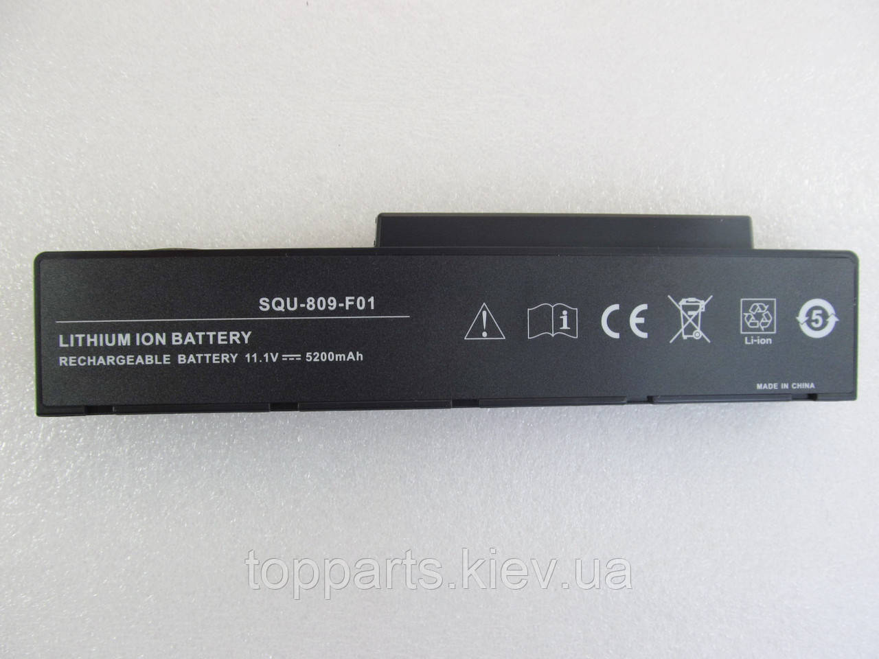 Батарея для ноутбука Fujitsu Amilo Li3710 SQU-809, 5200mAh, 6cell, 11.1V, Li-ion, чорна,