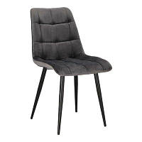 Мягкий стул "CHIC MATT VELVET" с металическим каркасом Темно-Сірий
