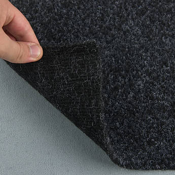 Автомобільний ковролін тягучий kov-12, сіро-чорний, товщина 6мм, щільність 450 г/м2, ширина 200см