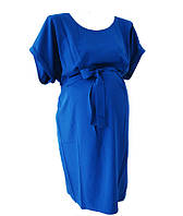 Плаття оптом для вагітних, шифонове плаття для вагітних, ошатне синє плаття для вагітних р.48 50 54