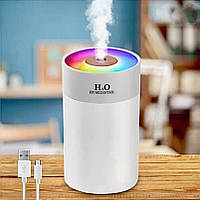 Увлажнитель воздуха с подсветкой H2O Colorful HUMIDIFIER 300 мл бело- серый, USB