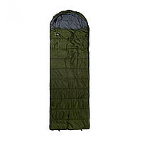 Campout спальный мешок Oak190 Khaki, туристический спальный мешок с утеплителем, военный спальный мешок олива