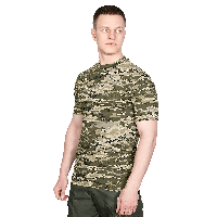 CamoTec футболка тактическая CM BAVOVNA ММ14, военная футболка, армейская летняя футболка пиксель