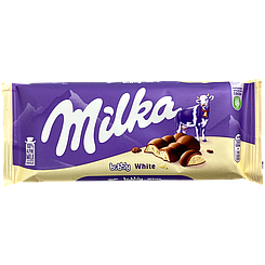 Шоколад з білими бульбашками Мілка Milka white bubbly 95g 15шт/ящ (Код: 00-00005955)