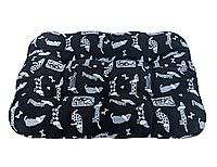 Лежак для собак и кошек J-Tail SerentyMat матрас черный 65x45 см
