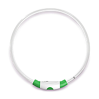 Светящийся ошейник LED ошейник для собак GlowGuard 35-65 см, зеленый