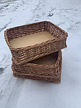 Плетений лоток з цілоі лози30/20Н10, фото 7