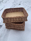 Плетений лоток з цілоі лози30/20Н10, фото 8