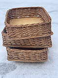 Плетений лоток з цілоі лози30/20Н10, фото 4