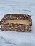 Плетений лоток з цілоі лози30/20Н10, фото 2