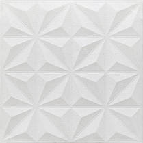 Панель стінова 3D 700х700х5мм 116 OS-SH01-8 DIAMOND WHITE