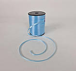 Стрічки для упаковки квітів та подарунків ширина 5 мм 300 метрів блакитні, стрічка для декору, фото 2