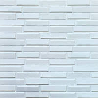 Панель стінова 3D 700х770х5мм 31 Os-OВ 01-8 WHITE