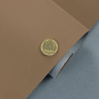 Автомобільний шкірзам, колір світло-коричневий 3068-MT, на тканинній основі, шир. 160см