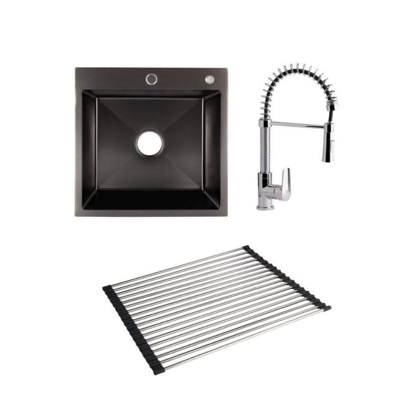 Набір для кухні Tenso 2 в 1 зі змішувачем для фільтрованої води (QTTENCRM013F + LDH5050BPVD3008) хром, фото 1