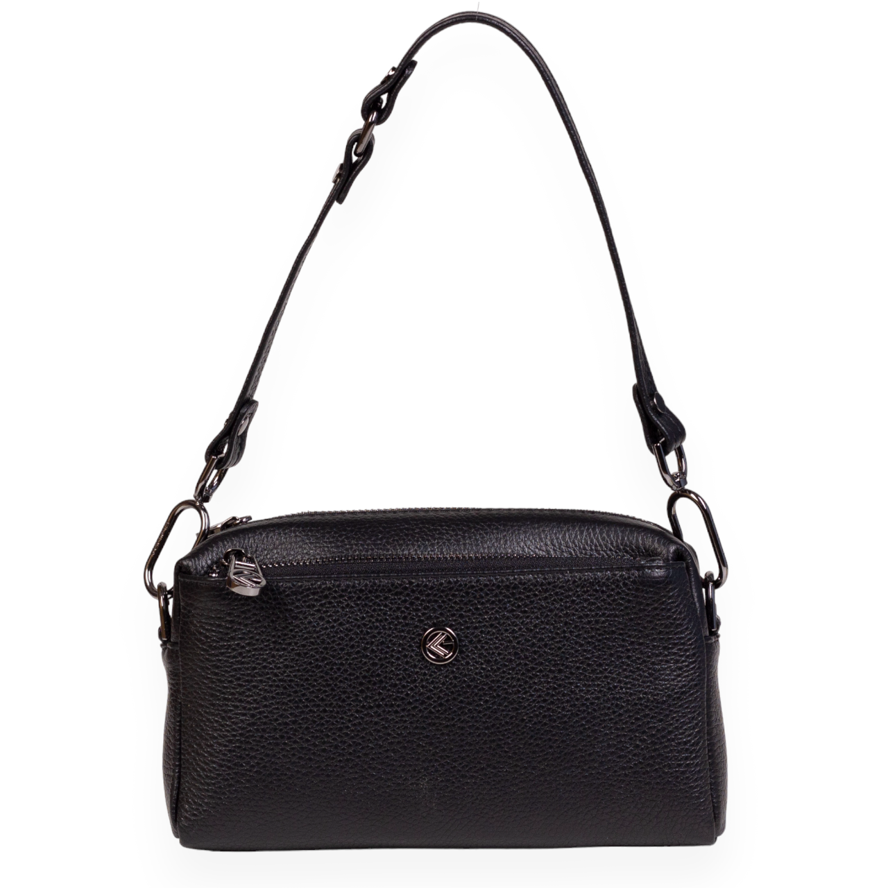 Жіноча сумка крос-боді Eminsa 40125-37-1 шкіряна чорна